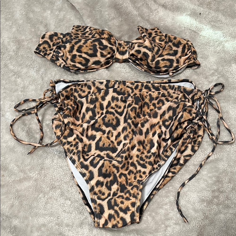 Leopard Print Bikini Set